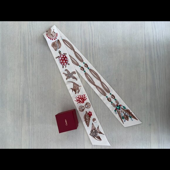 Cartier Silk Bandeau, Precious Diving Pattern (Sold Out Everywhere) - Picture 2 of 3